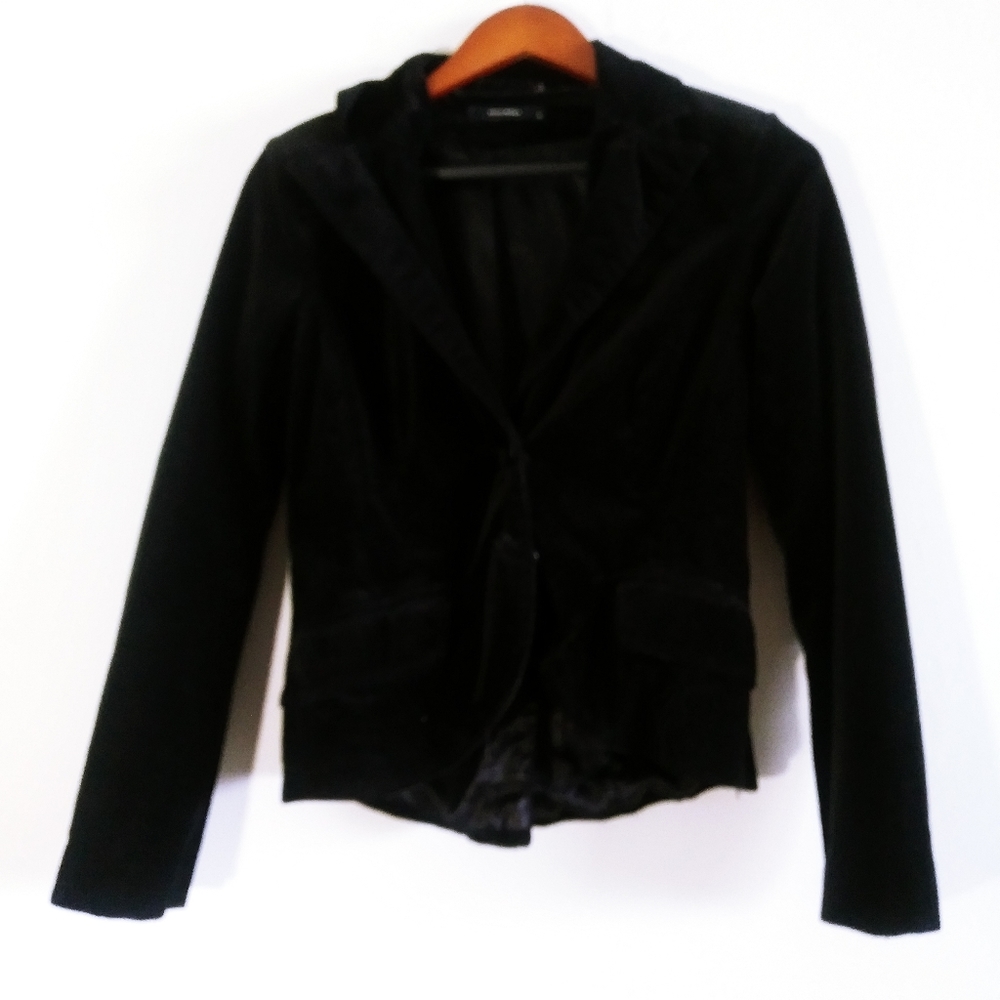 Vero Moda Velvet Black Blazer Small